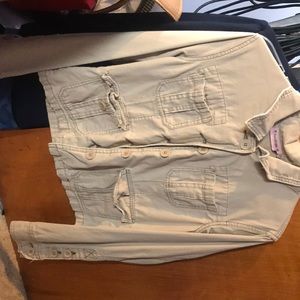 Khaki periscope light weight twill jacket